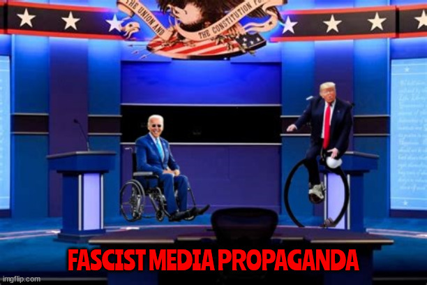 Reichwing Dreams | FASCIST MEDIA PROPAGANDA | image tagged in fascist media,foxaganda,cnn 2024 debate,propaganda,maga masinations,will you just shut up man | made w/ Imgflip meme maker