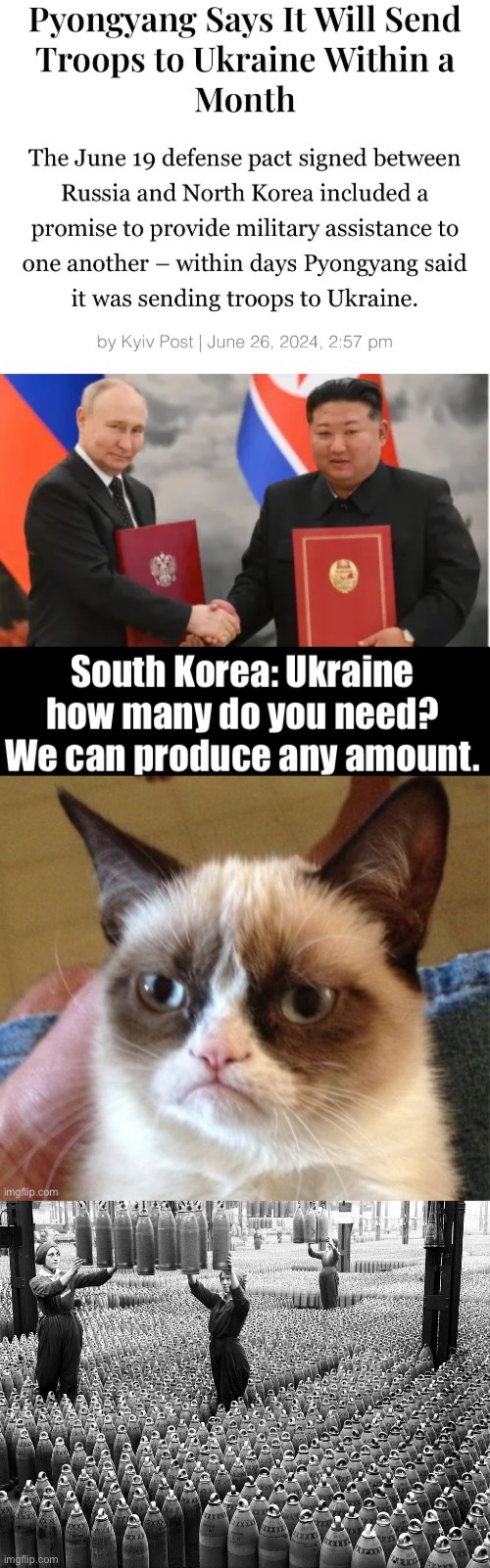 South Korea has a message | image tagged in south korea,north korea,russia,ukraine | made w/ Imgflip meme maker