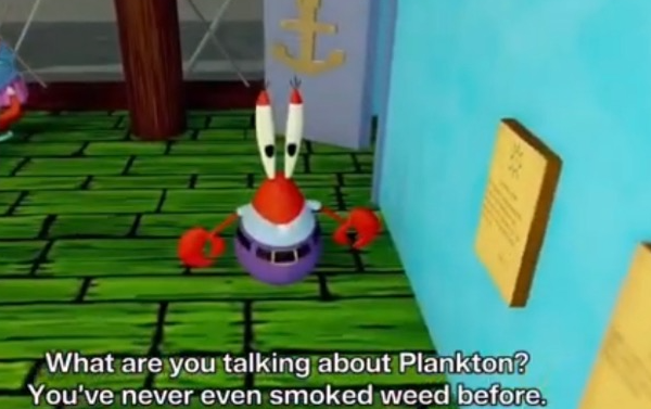 High Quality What are you talking about plankton Blank Meme Template