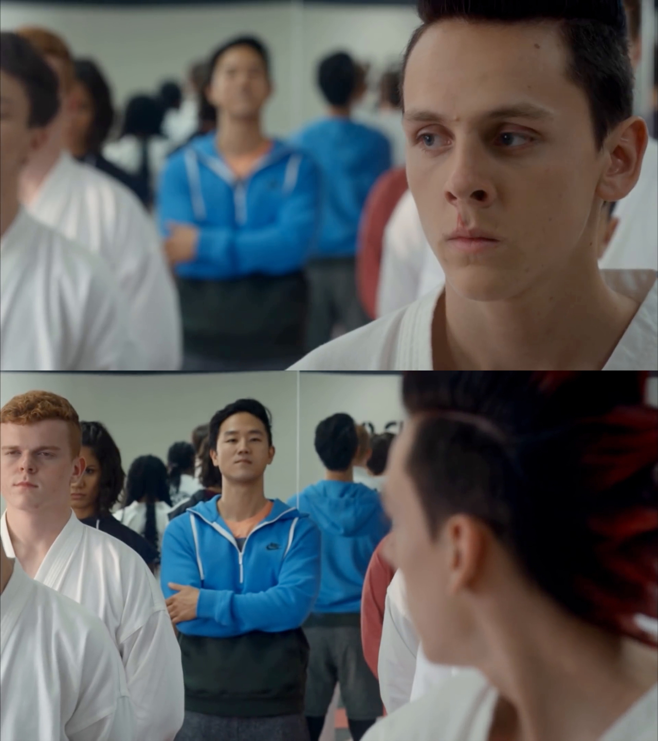 High Quality Cobra Kai Stare Blank Meme Template