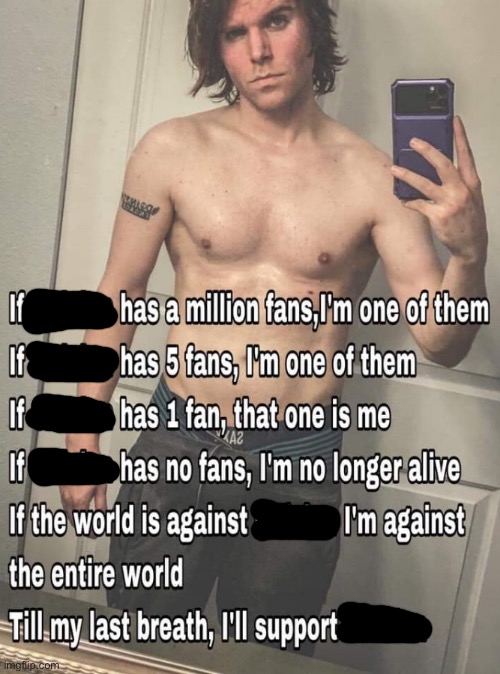 If X has a million fans | image tagged in if x has a million fans | made w/ Imgflip meme maker