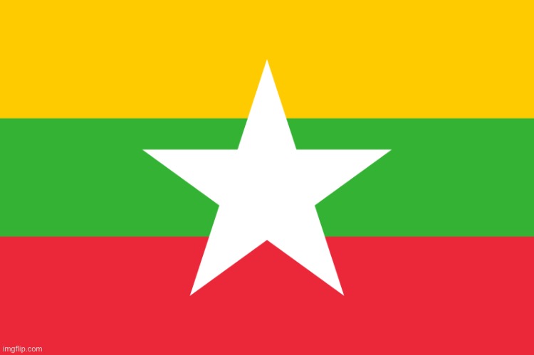 Myanmar flag | image tagged in myanmar flag | made w/ Imgflip meme maker