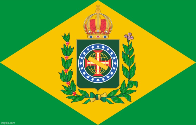 Brazil Empire flag | image tagged in brazil empire flag | made w/ Imgflip meme maker