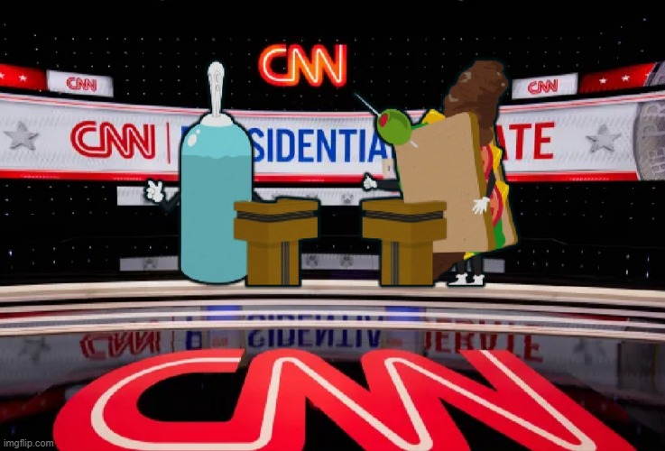CNN Presidential Debate | image tagged in cnn,debate,presidential debate,trump,joe biden,biden | made w/ Imgflip meme maker