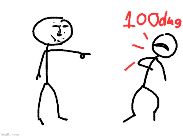 Stickman sigma'd Blank Meme Template