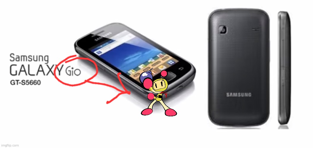 Name soundalike of Bomberman and Samsung | image tagged in samsung,bomberman,name soundalikes | made w/ Imgflip meme maker