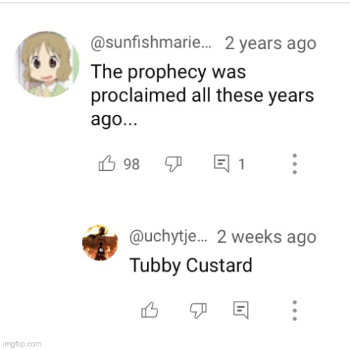 Tubby custard | image tagged in tubby custard | made w/ Imgflip meme maker