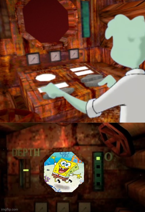 image tagged in iron lung,spongebob in iron lung | made w/ Imgflip meme maker