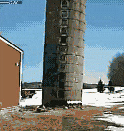 Falling tower Blank Meme Template