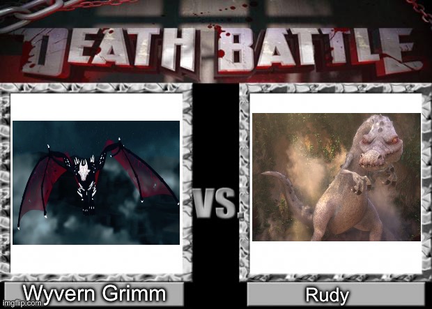 Wyvern Grimm (RWBY) VS Rudy (Ice Age) | Wyvern Grimm; Rudy | image tagged in death battle | made w/ Imgflip meme maker