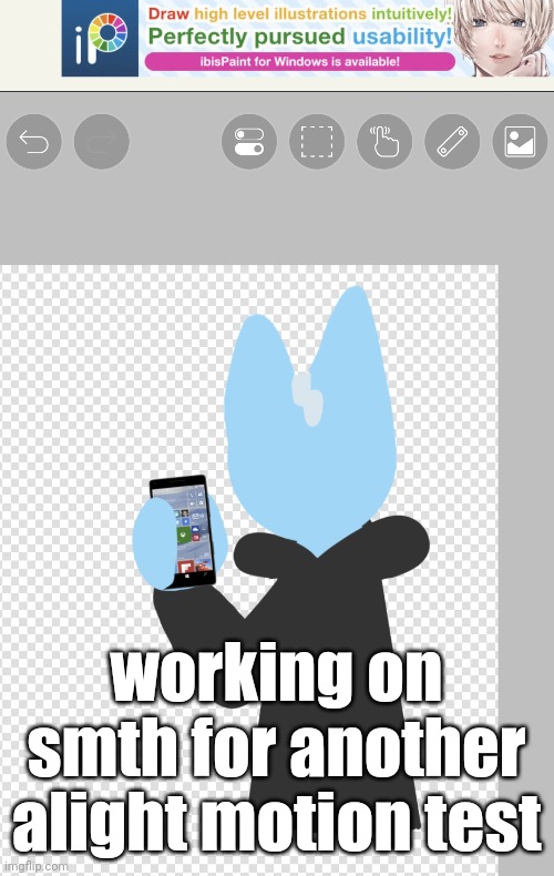 working on smth for another alight motion test | made w/ Imgflip meme maker