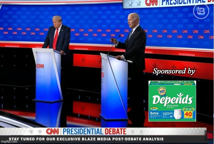 Product placement | Sponsored by | image tagged in presidential debate,conservatives,maga | made w/ Imgflip meme maker