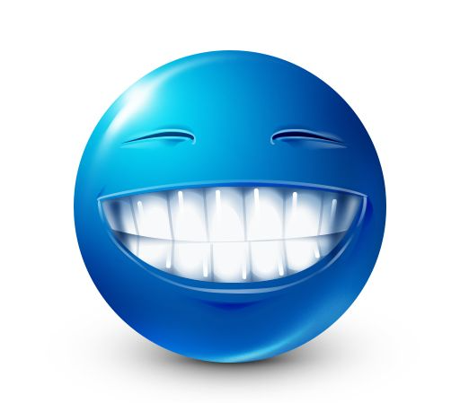 High Quality blue guy smile Blank Meme Template