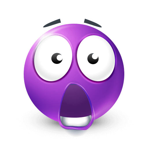 High Quality shocked purple emoji Blank Meme Template