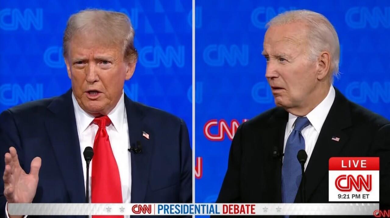 Trump vs Biden 2 debate Blank Meme Template