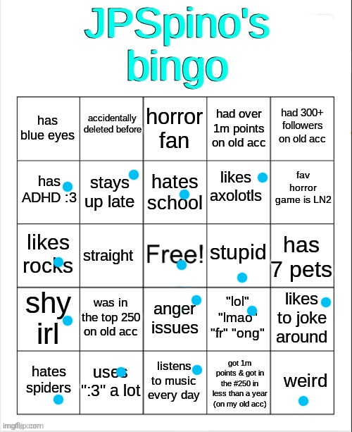 1 away from bingo 3 times | image tagged in jpspino's new bingo | made w/ Imgflip meme maker