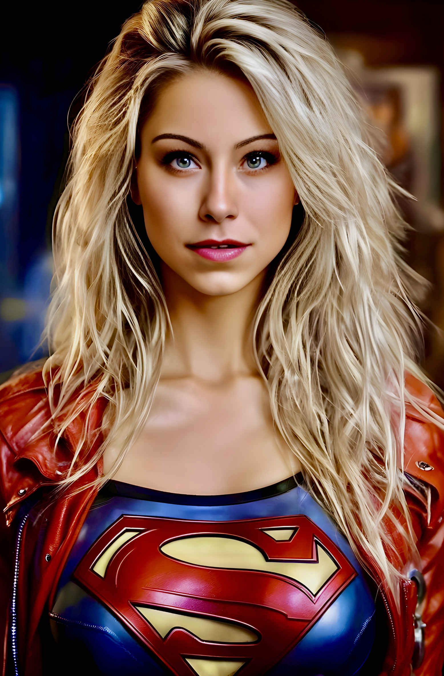 Super girl Blank Meme Template