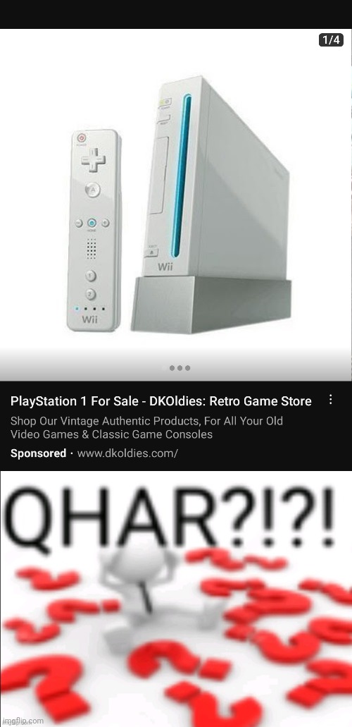 THIS IS NOT THE PS1! | image tagged in ps1 for sale fail,qhar | made w/ Imgflip meme maker