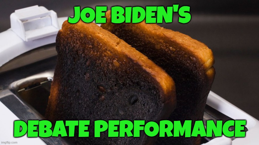 The old man is Toast | JOE BIDEN'S; DEBATE PERFORMANCE | image tagged in the pitch,democrats,presidential debate,joe biden | made w/ Imgflip meme maker
