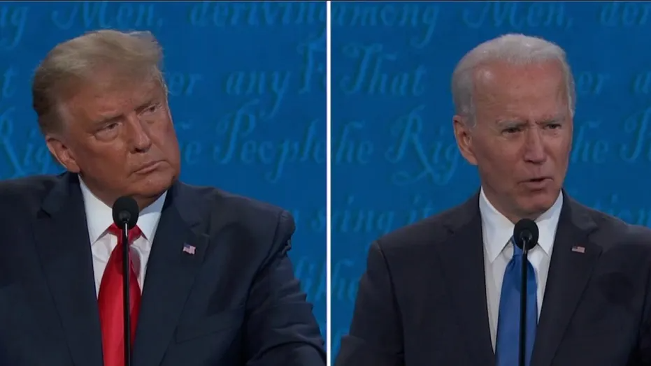 High Quality Biden Trump 2024 Debate Blank Meme Template