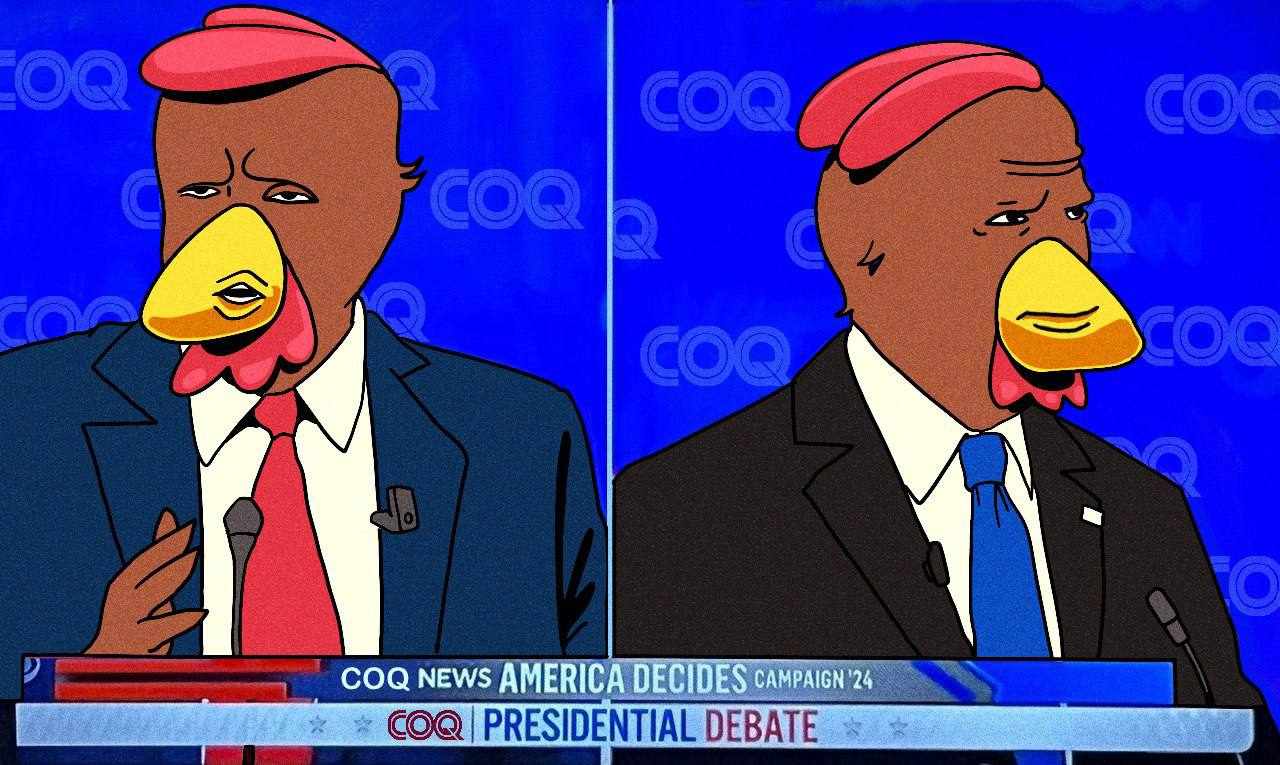 High Quality Presidential debate COQINU Blank Meme Template