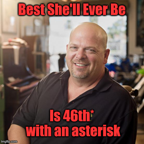 Jilly B | Best She'll Ever Be; Is 46th*
 with an asterisk | image tagged in best i can do,funny memes,funny,rick from pawn stars | made w/ Imgflip meme maker