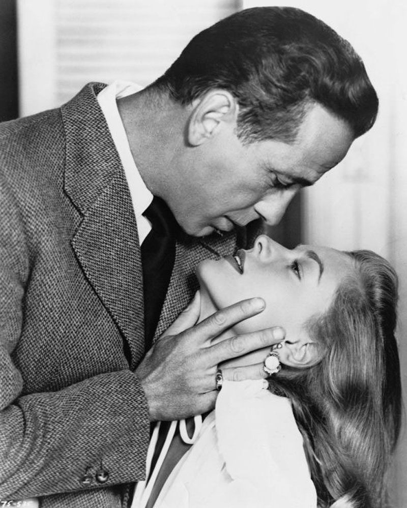 Bogart and Bacall chin grap Blank Meme Template