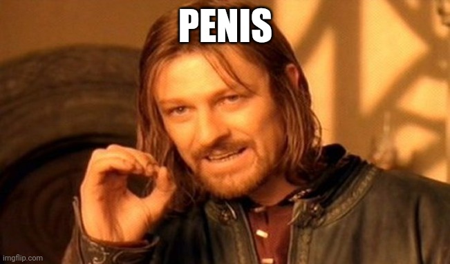 PENIS | image tagged in memes,one does not simply | made w/ Imgflip meme maker