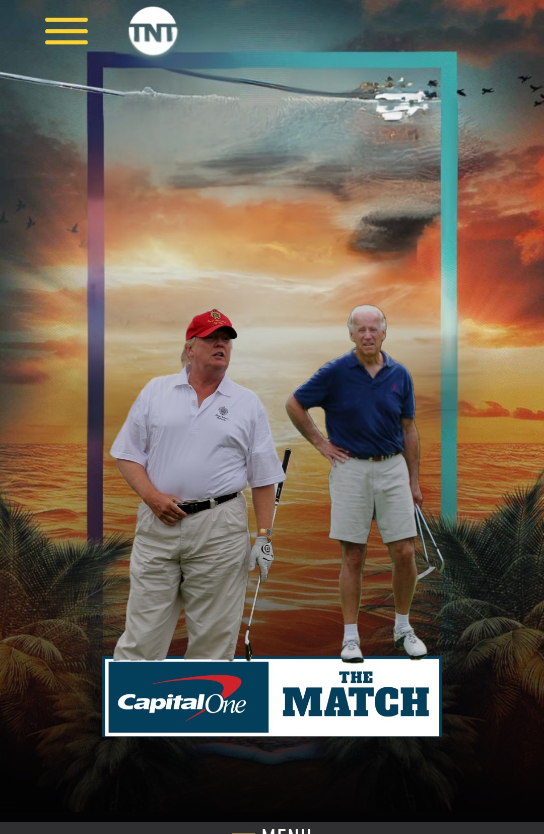 Biden vs Trump Golf Blank Meme Template