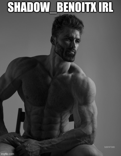 Giga Chad | SHADOW_BENOITX IRL | image tagged in giga chad | made w/ Imgflip meme maker