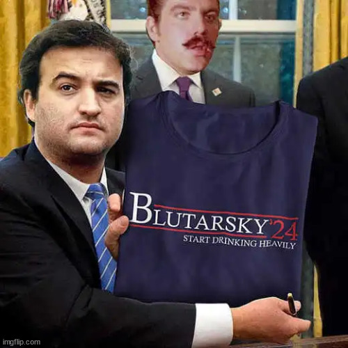 Blutarsky 2024 | image tagged in drink,heavily | made w/ Imgflip meme maker