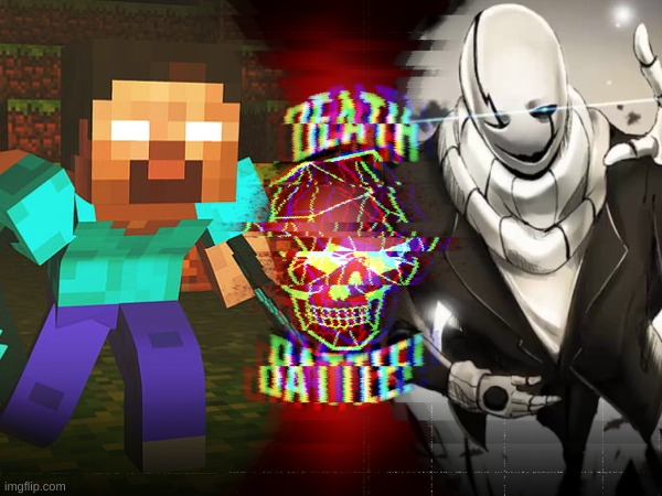 Herobrine VS Dr. W.D. Gaster [Minecraft VS Undertale] | image tagged in death battle,herobrine,gaster | made w/ Imgflip meme maker