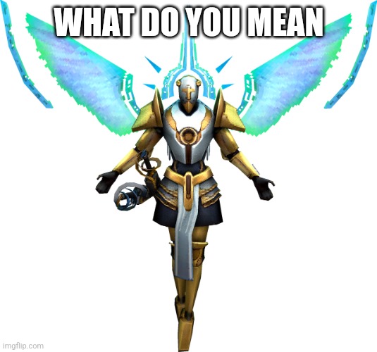 WHAT DO YOU MEAN | image tagged in ultrakill gabriel pose | made w/ Imgflip meme maker