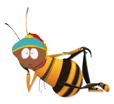 Black Eric Cartman as a Bee Blank Meme Template