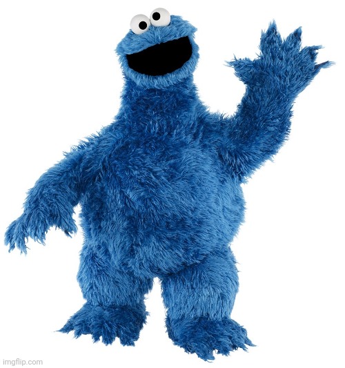 Cookie Monster Waving | image tagged in cookie monster waving | made w/ Imgflip meme maker