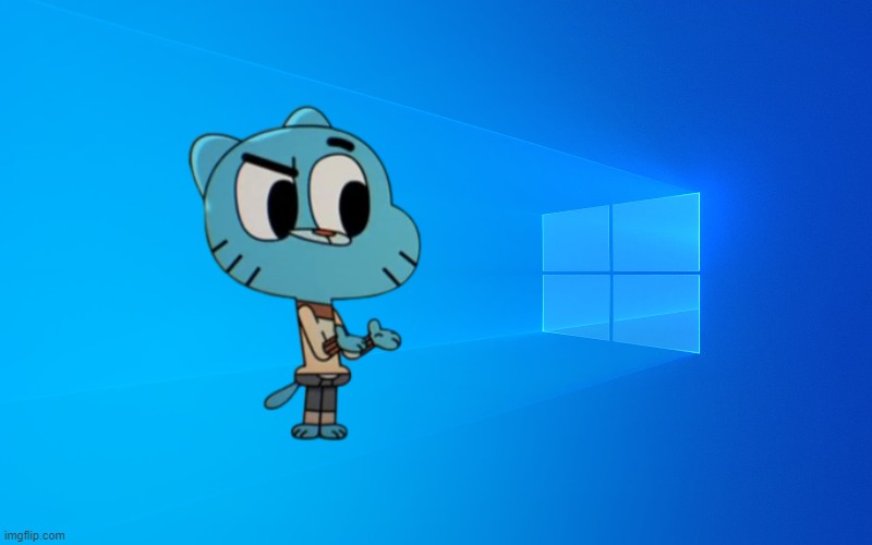 Gumball wallpaper | image tagged in windows 10 | made w/ Imgflip meme maker