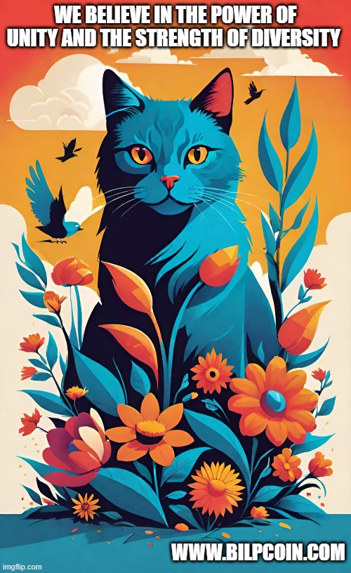 WE BELIEVE IN THE POWER OF UNITY AND THE STRENGTH OF DIVERSITY; WWW.BILPCOIN.COM | made w/ Imgflip meme maker