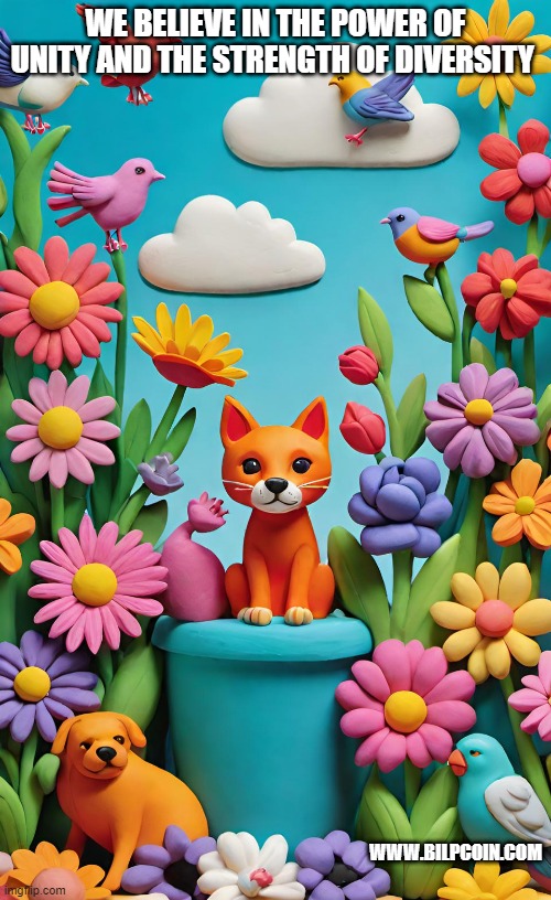 WE BELIEVE IN THE POWER OF UNITY AND THE STRENGTH OF DIVERSITY; WWW.BILPCOIN.COM | made w/ Imgflip meme maker