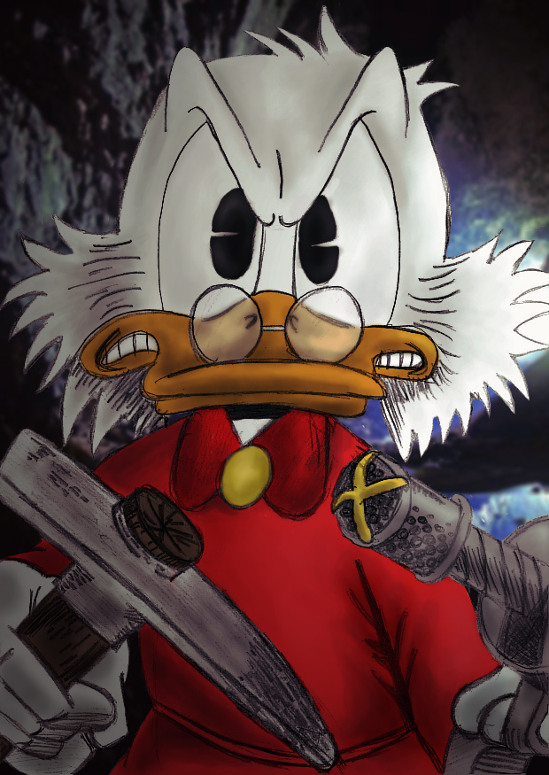 angry Scrooge McDuck Blank Meme Template