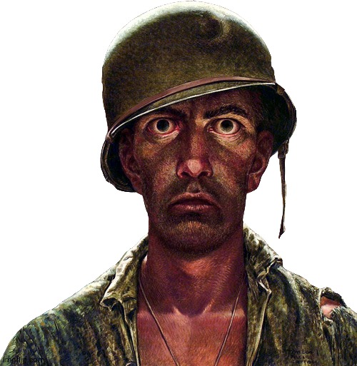 Thousand yard Stare | image tagged in thousand yard stare | made w/ Imgflip meme maker