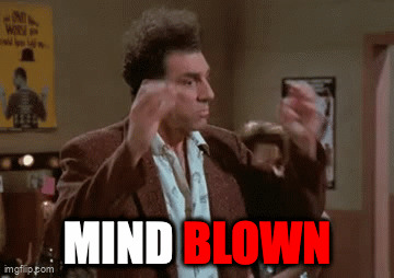 High Quality Kramer Mind Blown Gif Blank Meme Template