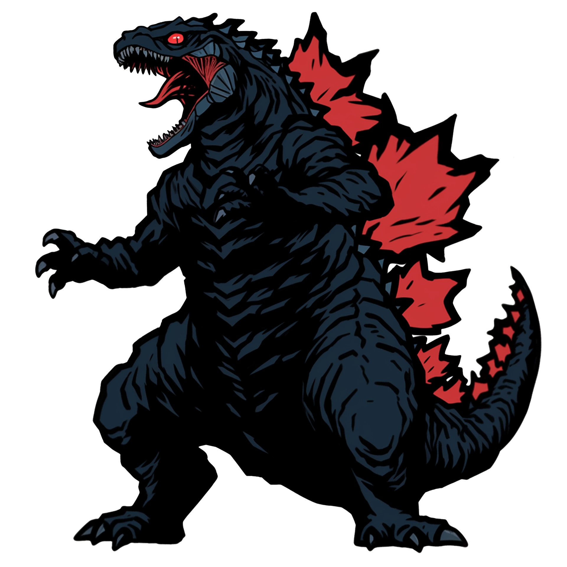 High Quality Godzilla art Blank Meme Template