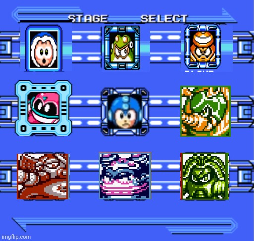 Mega Man Stage Select | image tagged in mega man stage select | made w/ Imgflip meme maker