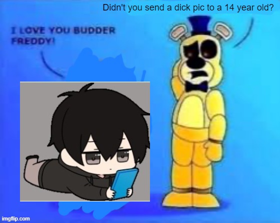 didn’t you abuse your wife? | Didn't you send a dick pic to a 14 year old? | image tagged in didn t you abuse your wife | made w/ Imgflip meme maker