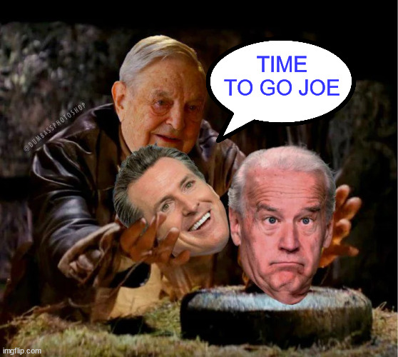 Soros Switcharoo | TIME TO GO JOE | image tagged in soros,switching candidate,bye bye,dementia joe | made w/ Imgflip meme maker
