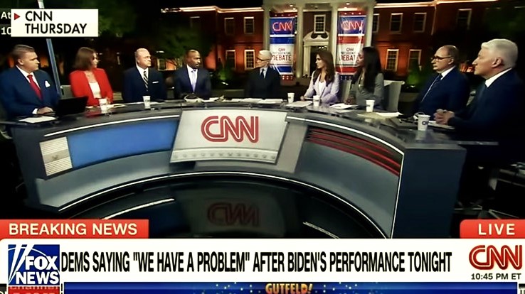 CNN panel sulking after Biden debate failure Blank Meme Template