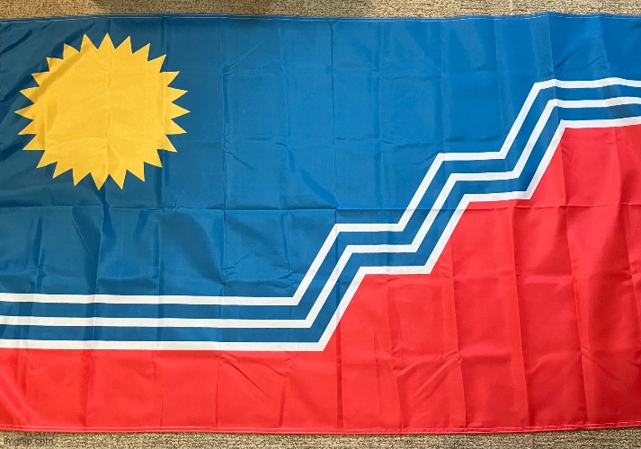 My Sioux Falls flag | image tagged in flag,usa | made w/ Imgflip meme maker