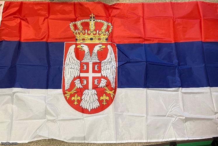 My Serbia flag | image tagged in flag,serbia | made w/ Imgflip meme maker