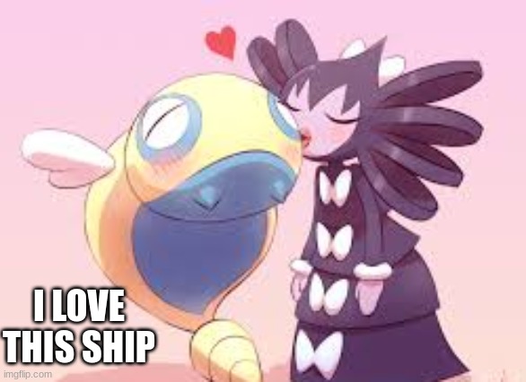 Dunsparce x Gothitelle | I LOVE THIS SHIP | image tagged in pokemon,dunsparce,gothitelle,love,ship,relationships | made w/ Imgflip meme maker