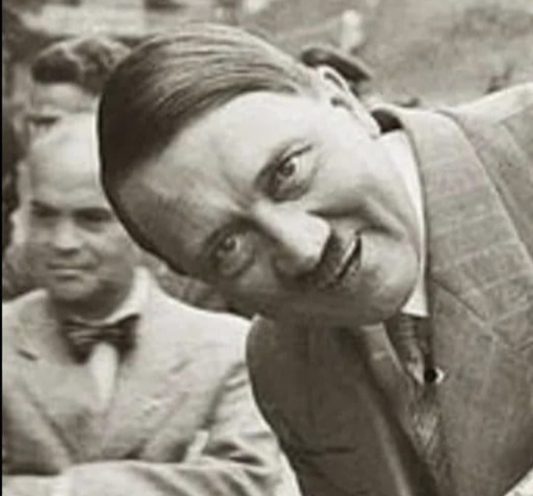High Quality Hitler smiling Blank Meme Template